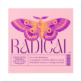 Beautiful Moth Radical Rebel Posters and Art